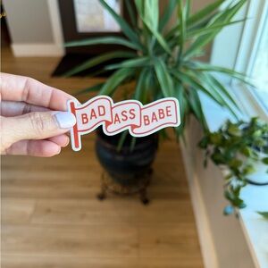 Bad Ass Babe Vinyl Sticker